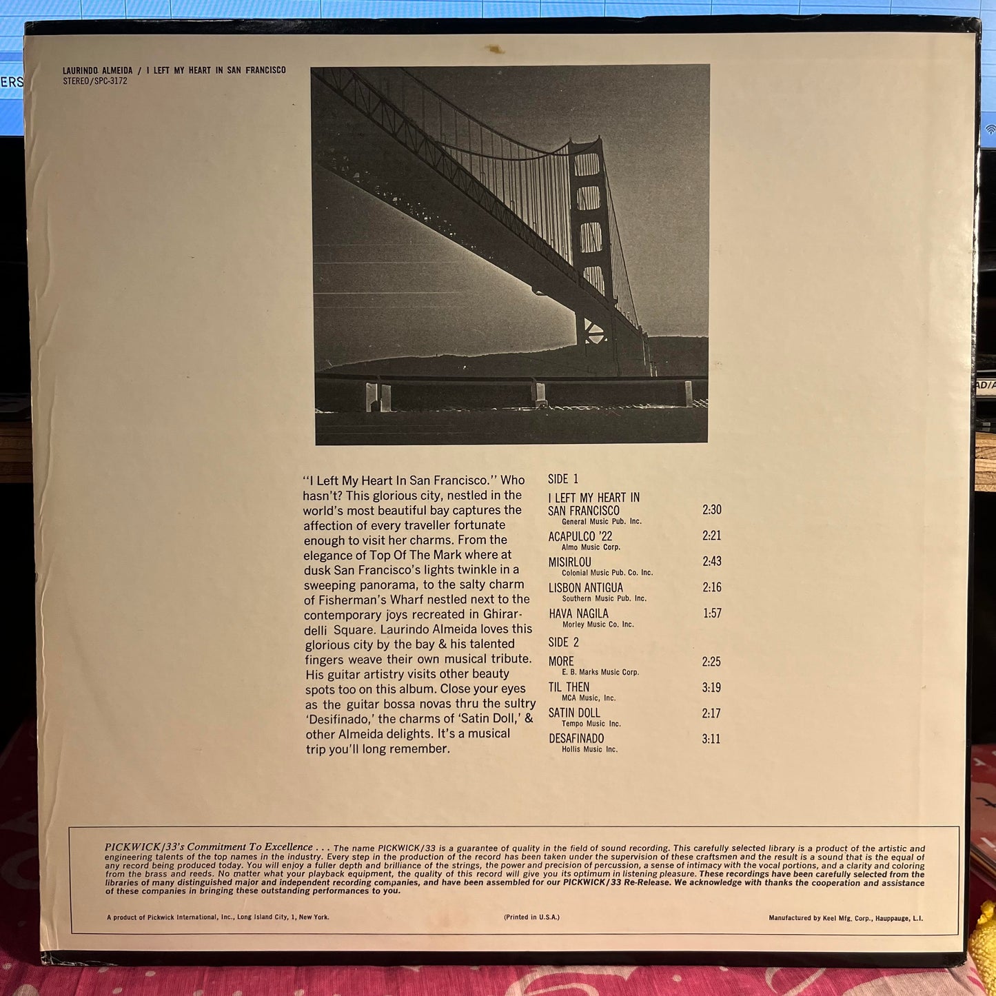 I Left My Heart In San Francisco | Excellent (EX) Near Mint (NM)