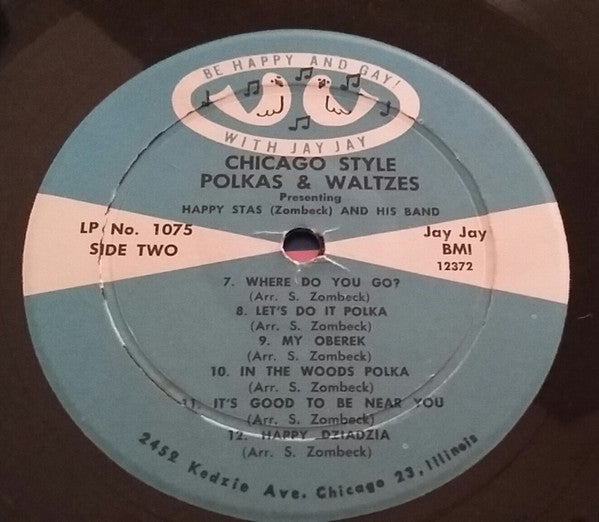 Happy Stas (Zombeck) And His Band - Chicago Style Polkas & Waltzes | Very Good Plus (VG+) Near Mint (NM) - WORLD/POLKA / USED *VERY GOOD++*
