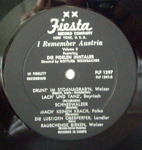 I Remember Austria Volume 2 (VINYL) | Excellent+ (EX+) Excellent+ (EX+) - WORLD / USED *EXCELLENT+*