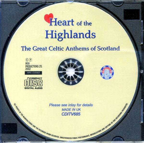 Heart Of The Highlands (The Great Celtic Anthems Of Scotland) (CD) | Near Mint (NM) Excellent (EX) - WORLD / USED *NEAR MINT-*