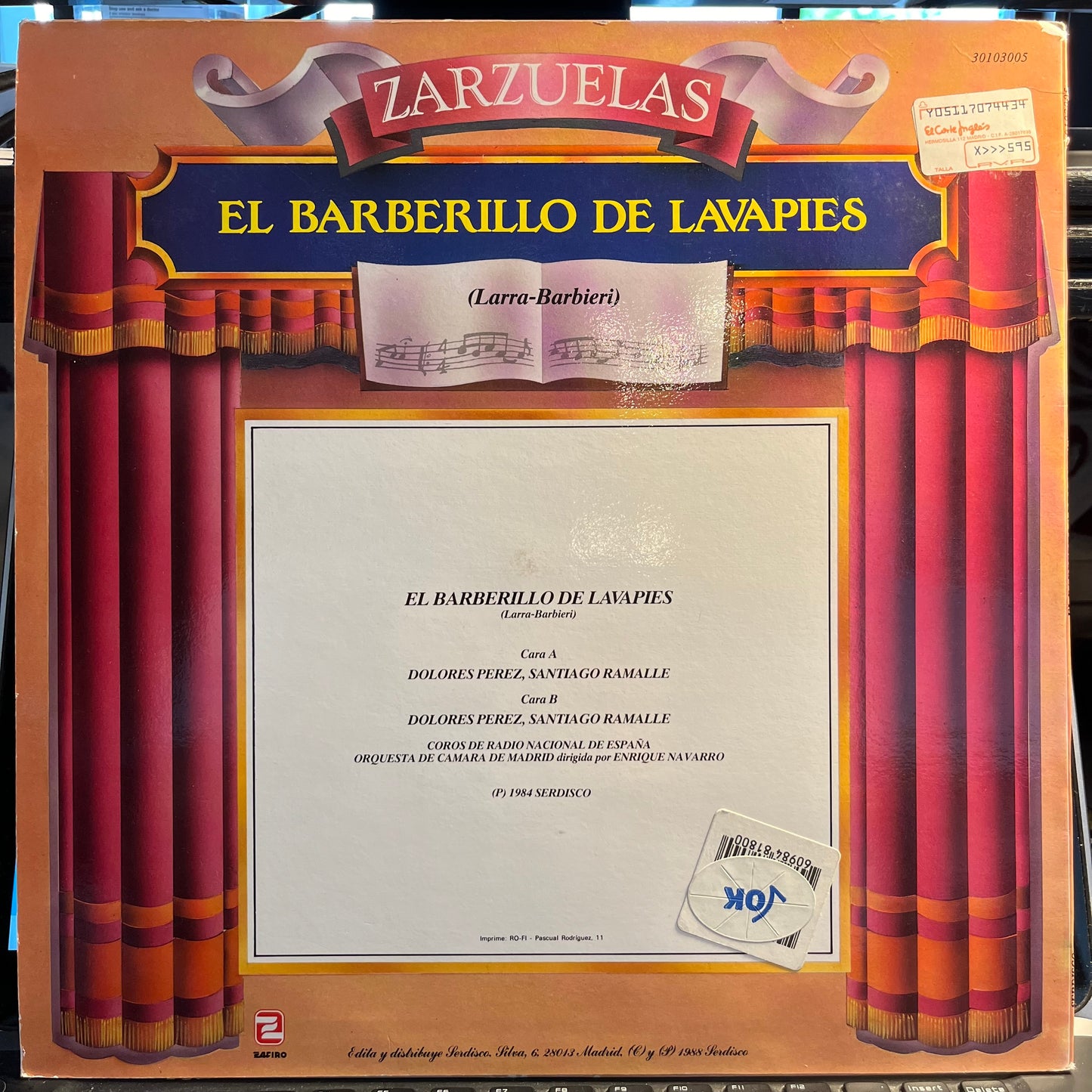 El Barberillo De Lavapies | Near Mint (NM) Excellent (EX)