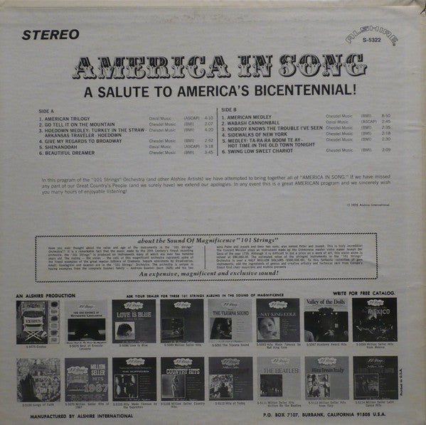America In Song | Near Mint (NM) Near Mint (NM) - FOLK / USED *NEAR MINT*