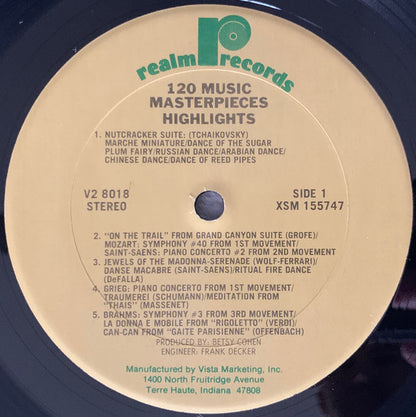 120 Music Masterpieces (2xVINYL) | Near Mint (NM) Near Mint (NM) - CLASSICAL / USED *NEAR MINT*