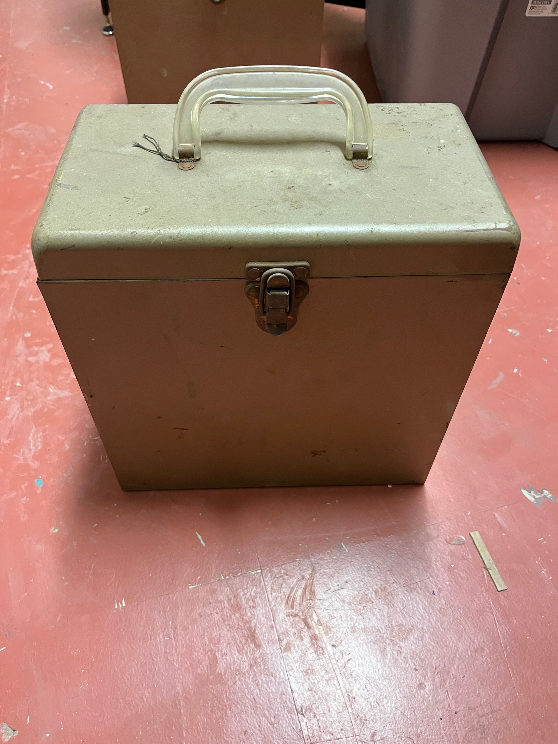 AMFILE Platter-Pak STEEL 78 Phonograph Record Case w INTACT Index File | -