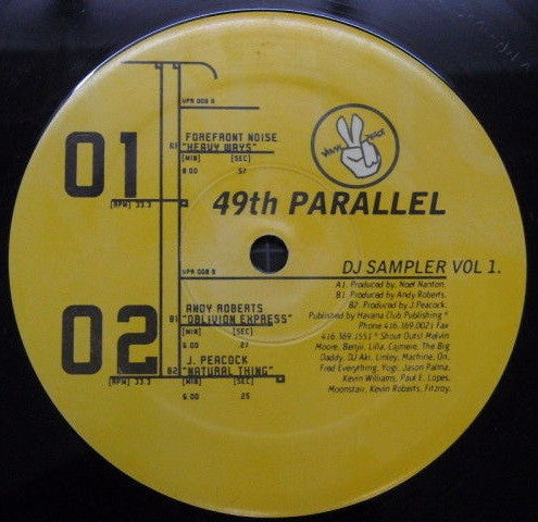 49th Parallel DJ Sampler Vol. 1 Vinyl Peace 12" Very Good Plus (VG+) Very Good Plus (VG+)