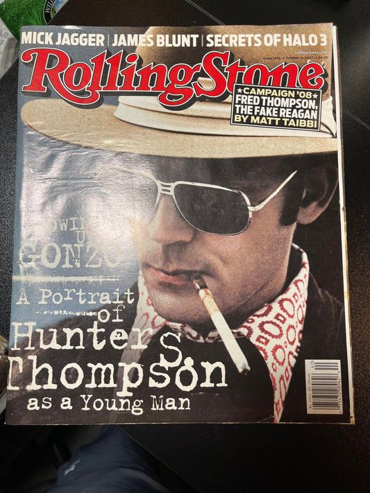 Rolling Stone magazine 1036 2007 Hunter S. Thompson as a young man | -