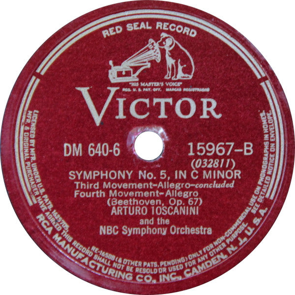 Fifth Symphony | Very Good (VG) Very Good Plus (VG+) 78rpm