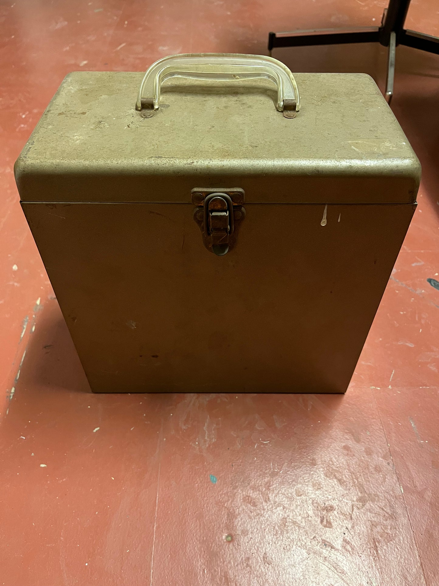 AMFILE Platter-Pak STEEL 78 Phonograph Record Case w INTACT Index File | -