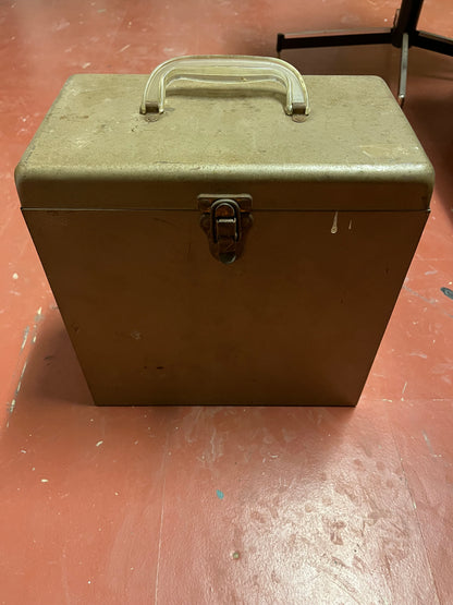 AMFILE Platter-Pak STEEL 78 Phonograph Record Case w INTACT Index File | -