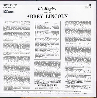 Abbey Lincoln - It's Magic | Mint (M) Mint (M) - JAZZ *NEW/VMP*