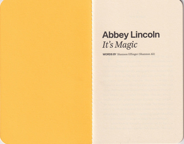Abbey Lincoln - It's Magic | Mint (M) Mint (M) - JAZZ *NEW/VMP*