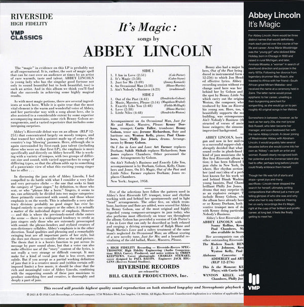Abbey Lincoln - It's Magic | Mint (M) Mint (M) - JAZZ *NEW/VMP*