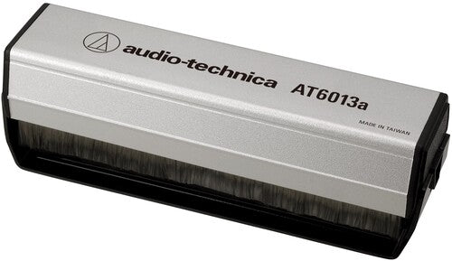 Audio Technica - AT6013A Carbon Fiber Dual Action Anti-Static Record Cleaner Brush (Silver/Black) (Silver, Black) | NEW - ACCESSORIES *NEW*