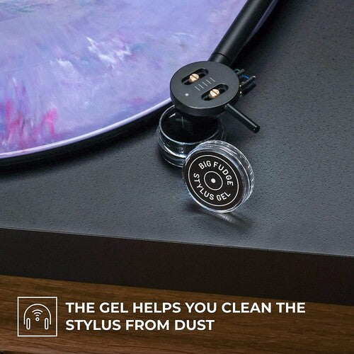Big Fudge - BFPIS12x25 Vinyl Record Carbon Fiber Anti-Static Brush + Stylus Gel BFRS101 | NEW - ACCESSORIES *NEW*