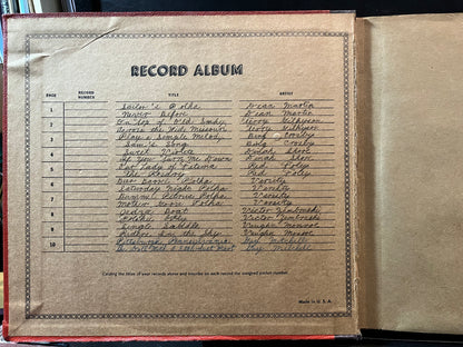 Va - 10 PAGE BOOK 78RPM 10" RECORDS | Excellent (EX) - ACCESSORY *USED*