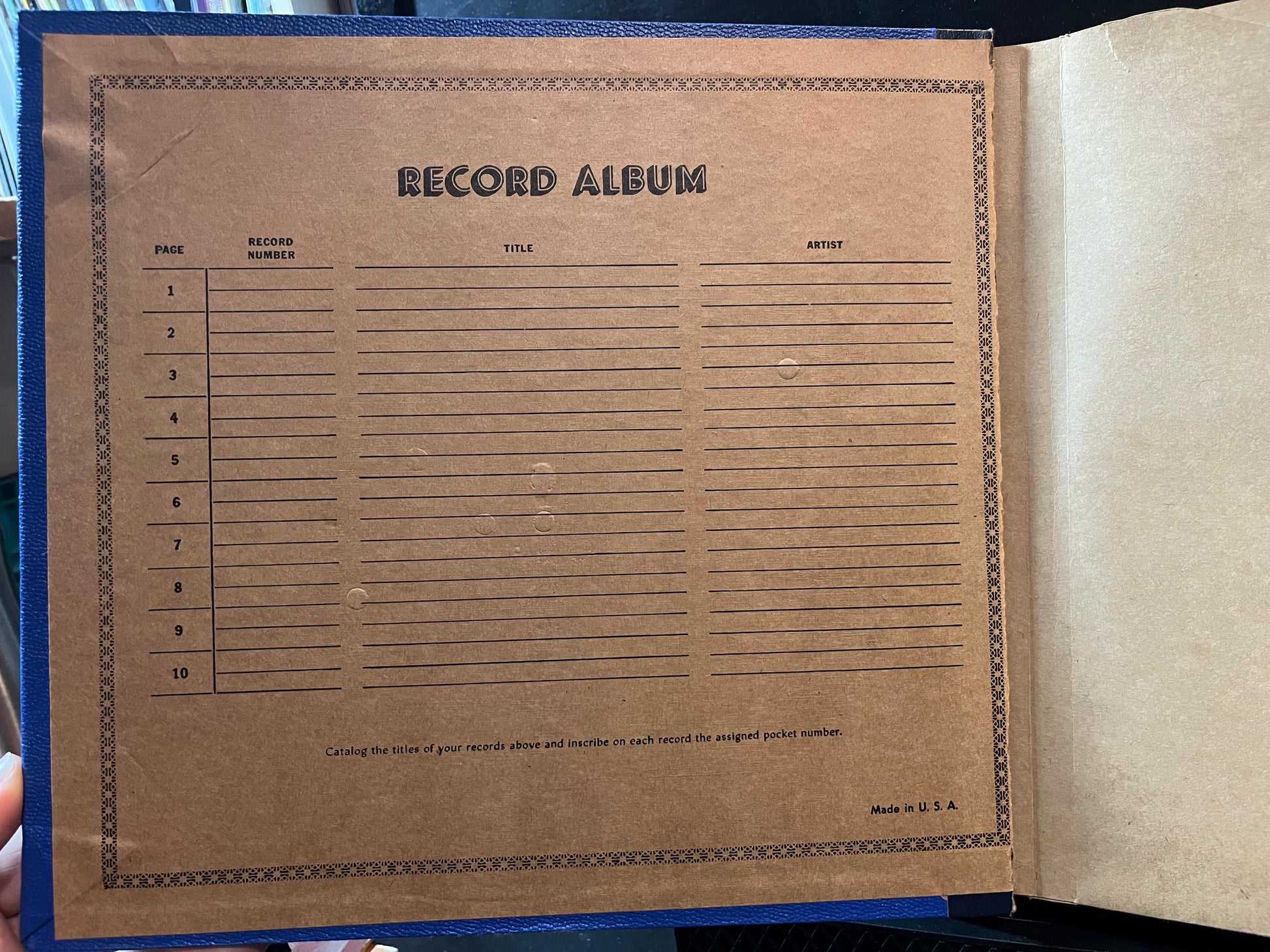 Va - 10 PAGE BOOK 78RPM 10" RECORDS | Very Good Plus (VG+) - ACCESSORY *USED*