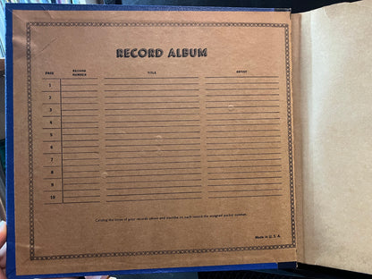 Va - 10 PAGE BOOK 78RPM 10" RECORDS | Very Good Plus (VG+) - ACCESSORY *USED*