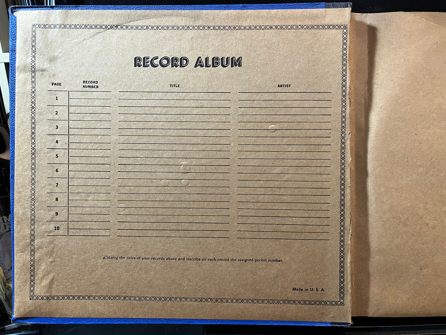 Va - 10 PAGE BOOK 78RPM 10" RECORDS | Excellent (EX) - ACCESSORY *USED*