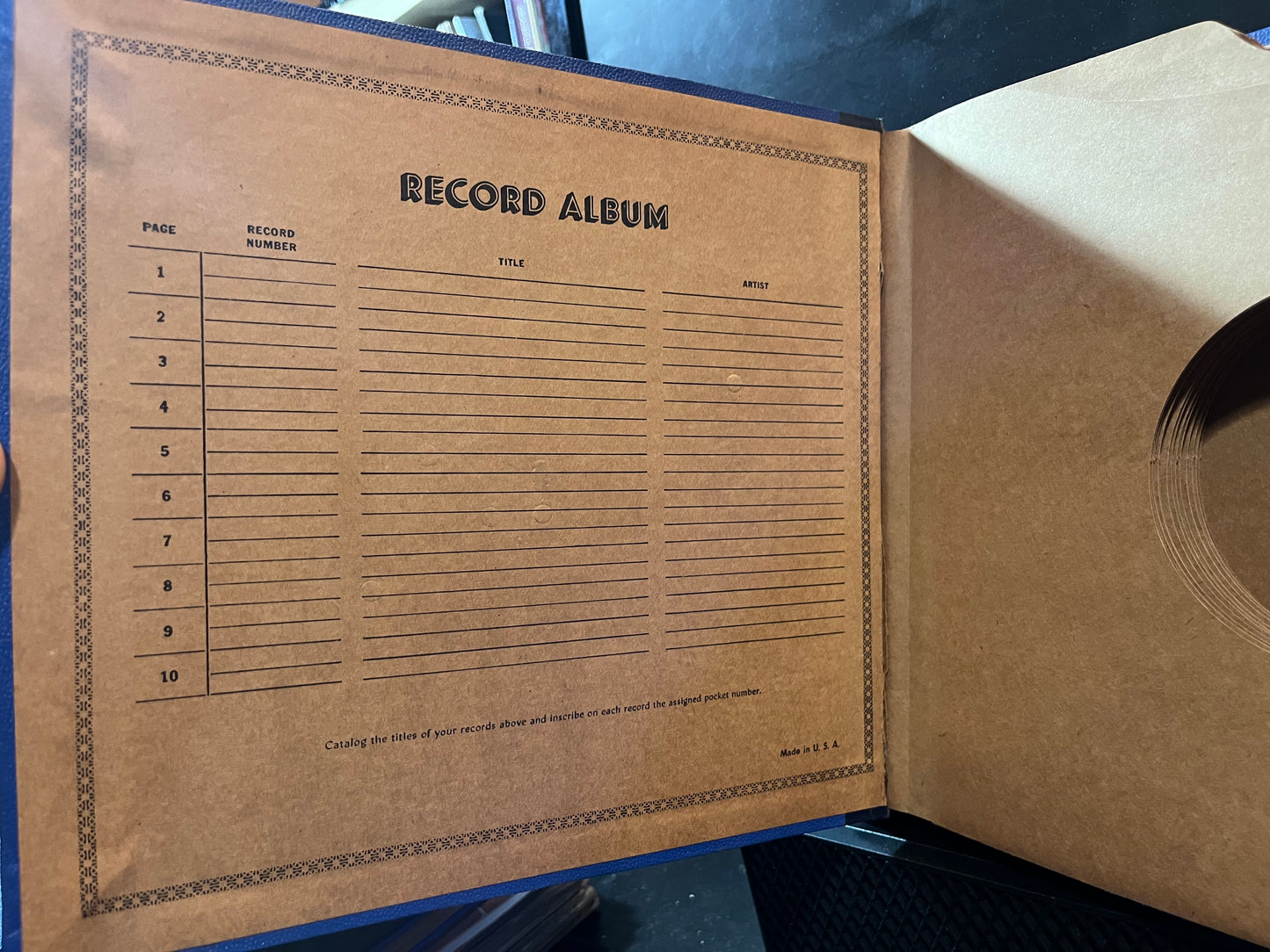 Va - 10 PAGE BOOK 78RPM 10" RECORDS | Excellent (EX) - ACCESSORY *USED*