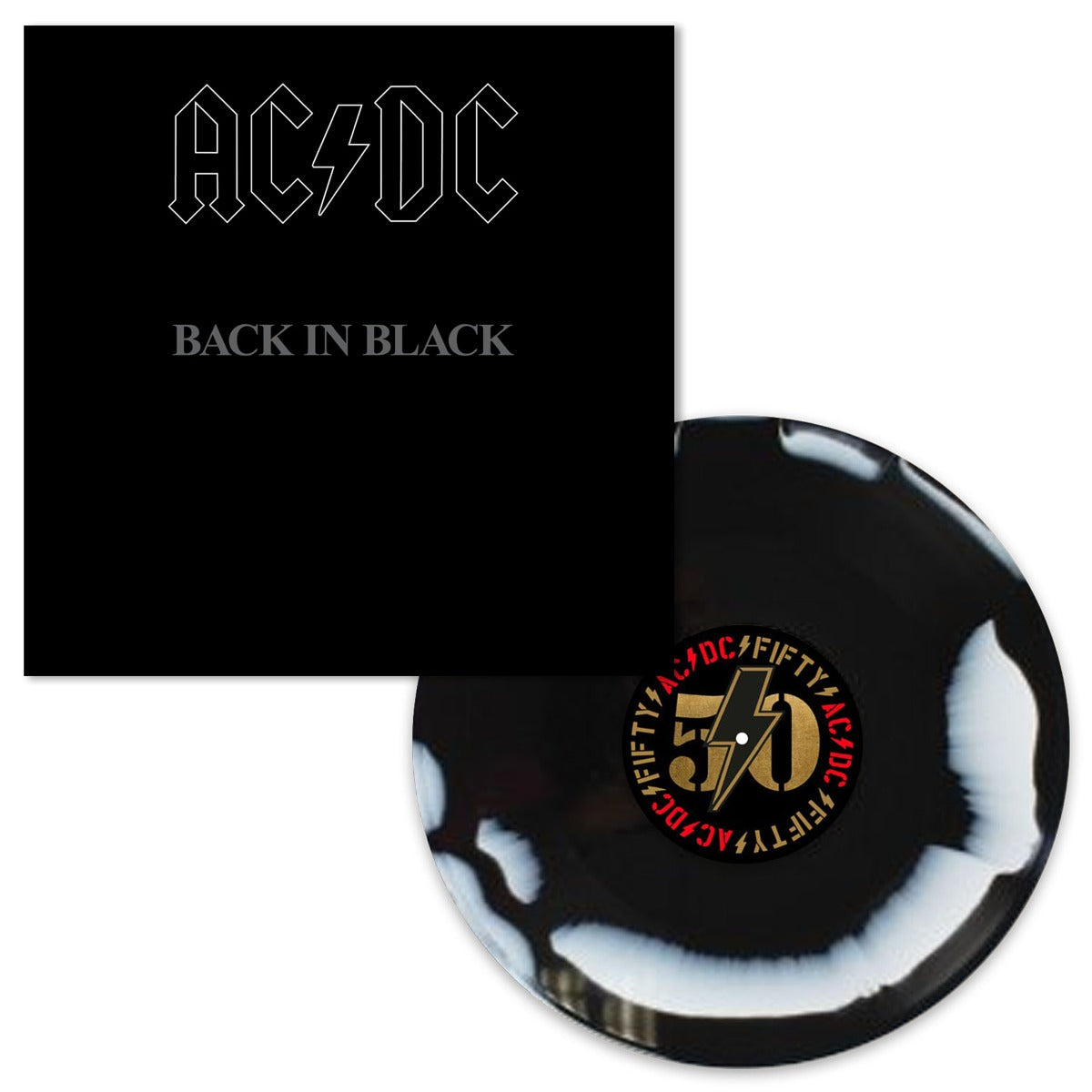 Back In Black: 50th Anniversary (Limited Edition, Black & White Marble Colored Vinyl) | Mint (M) Mint (M) - METAL *NEW/COLOR*
