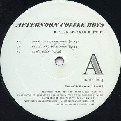 Afternoon Coffee Boys - Busted Speaker Brew EP | Near Mint (NM) Near Mint (NM) - MINIMAL / USED *NEAR MINT*