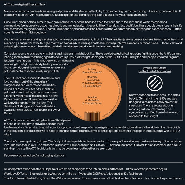 AL JERRY - Zerma Thurstra EP |