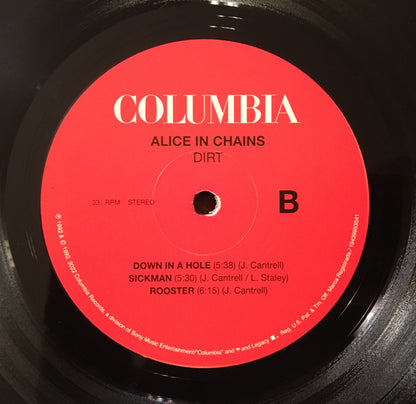 Alice In Chains Dirt Columbia, Legacy, Velvet Hammer 2xLP, Album, RE, RM, 30t Mint (M) Mint (M)