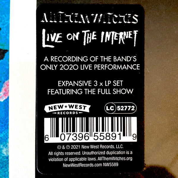 All Them Witches Live On The Internet New West Records, New West Records 3xLP Mint (M) Mint (M)