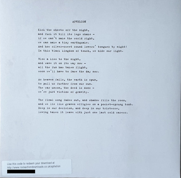 Arab Strap - Aphelion (Orange 7" Vinyl) | Mint (M) Mint (M) - ALT/INDIE *45/COLOR*