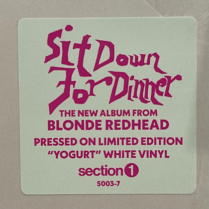 Blonde Redhead - Sit Down For Dinner (White Vinyl) | Mint (M) Mint (M) - ALT/INDIE *SEALED/COLOR*