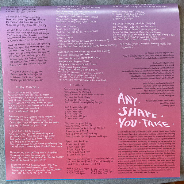 Indigo De Souza - Any Shape You Take (Ltd Yellow Vinyl) | Mint (M) Mint (M) - ALT/INDIE *COLOR*
