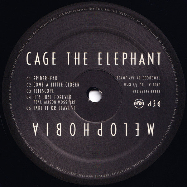 Cage The Elephant - Melophobia (180 GRAM VINYL) | Mint (M) Mint (M) - ALT/INDIE *SEALED*