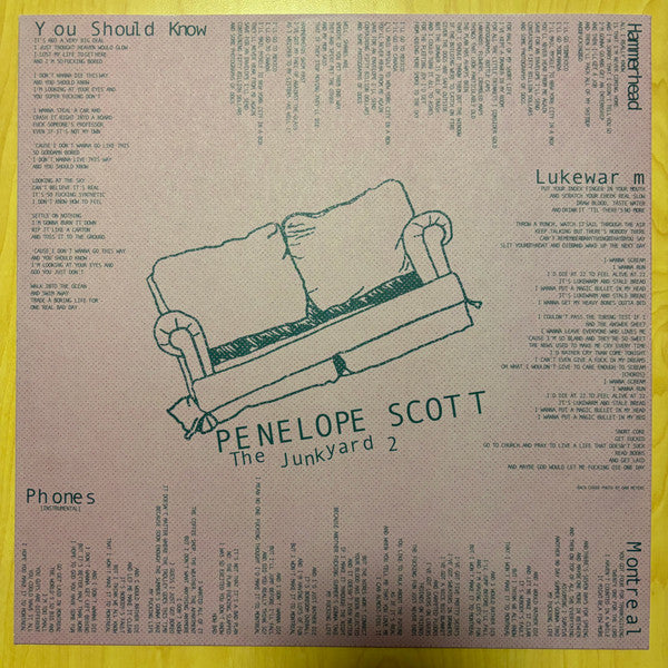 Penelope Scott - The Junkyard 2 (CLEAR VINYL) | Mint (M) Mint (M) - ALT/INDIE *NEW/CLEAR*