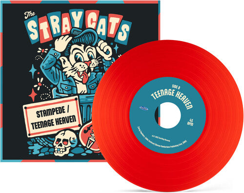 Stray Cats - (PRESALE 11/20/26) Stampede / Teenage Heaven (LTD RED VINYL 7") | NEW - ALT/INDIE *NEW/COLOR*