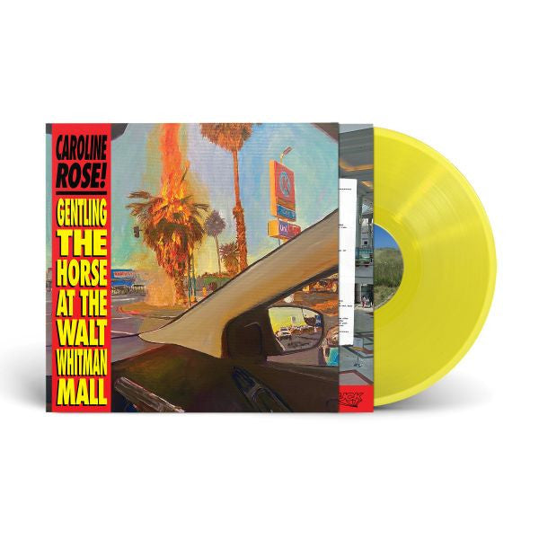 Caroline Rose - (PRESALE 10/23/26) Gentling the Horse at the Walt Whitman Mall (IEX 140G OBI DISCOBAG YELLOW VINYL 12") | NEW - ALT/INDIE *NEW/COLOR*