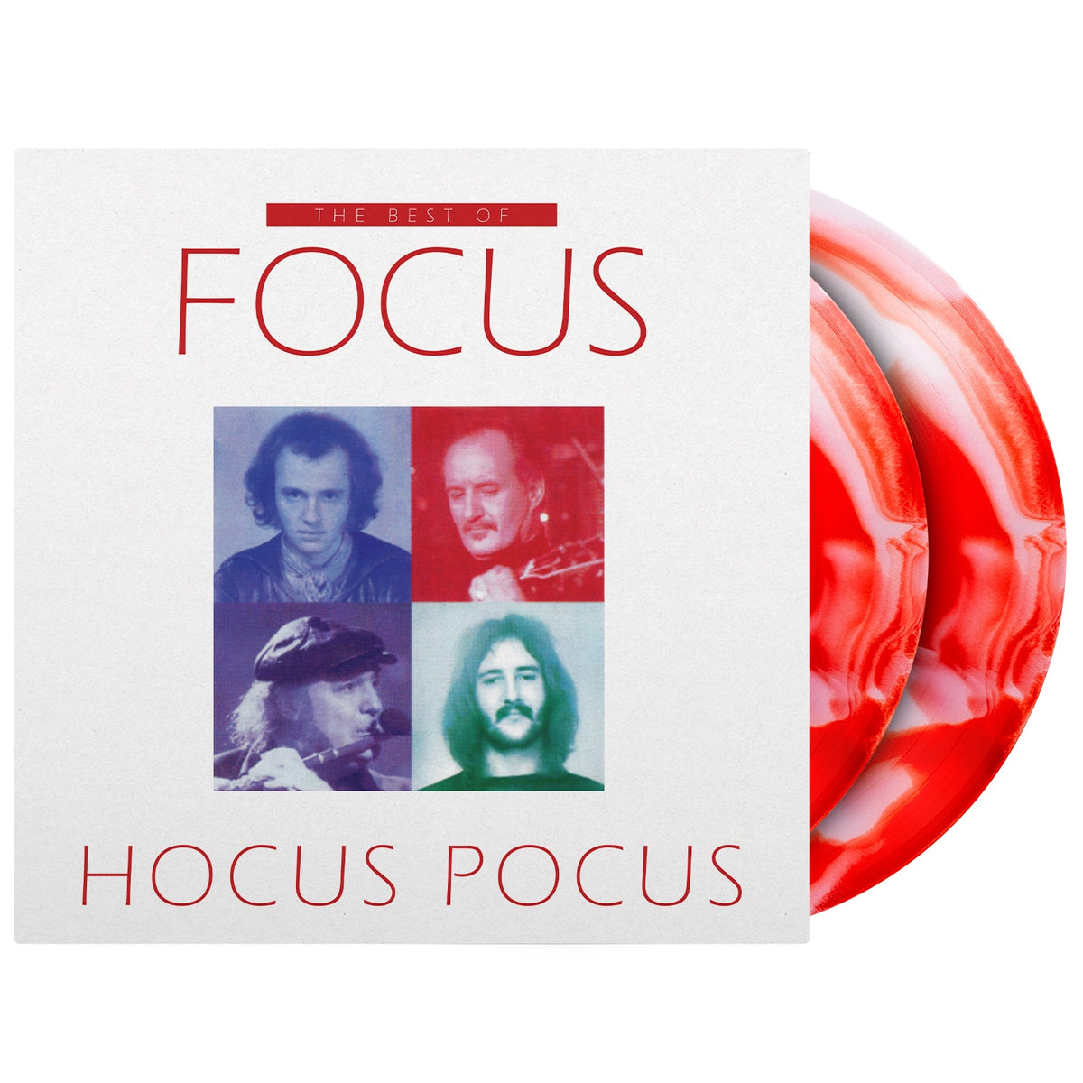 FOCUS - (PRESALE 10/16/26) Best Of Focus Hocus Pocus (MOV RED & WHITE SWIRLED VINYL 2xLP) | NEW - ALT/INDIE *NEW/COLOR*