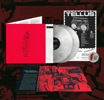Various Artists - (PRESALE 11/20/26) TELLUS: The Audio Cassette Magazine Anthology, Vol. 1 (BOOK POSTER METALLIC SILVER VINYL 2xLP) | NEW - ALT/INDIE *NEW/COLOR*