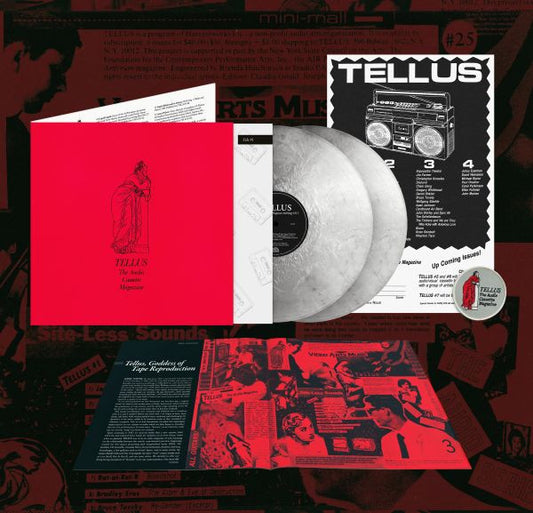 Various Artists - (PRESALE 11/20/26) TELLUS: The Audio Cassette Magazine Anthology, Vol. 1 (BOOK POSTER METALLIC SILVER VINYL 2xLP) | NEW - ALT/INDIE *NEW/COLOR*