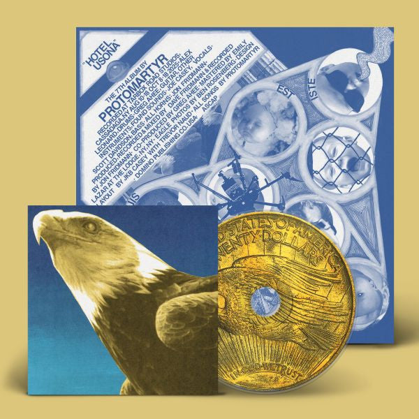 Protomartyr - (PRESALE 9/25/26) Hotel Usona (INCLUDES 24PAGE ZINE AND 24"X24" POSTER W DOWNLOAD CARD GOLD VINYL LP) | NEW - ALT/INDIE *NEW/COLOR*