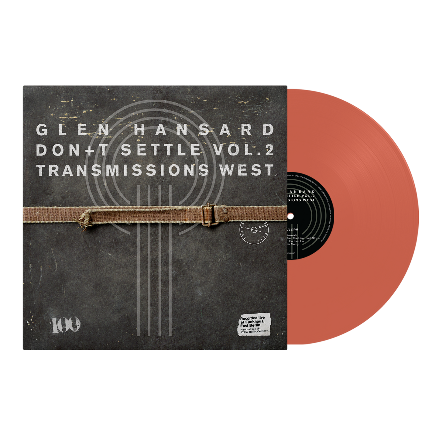 Glen Hansard - (PRESALE 6/26/26) Don't Settle (Vol. 2 - Transmissions West) (ORANGE VINYL) | Mint (M) Mint (M) - ALT/INDIE *NEW/COLOR*