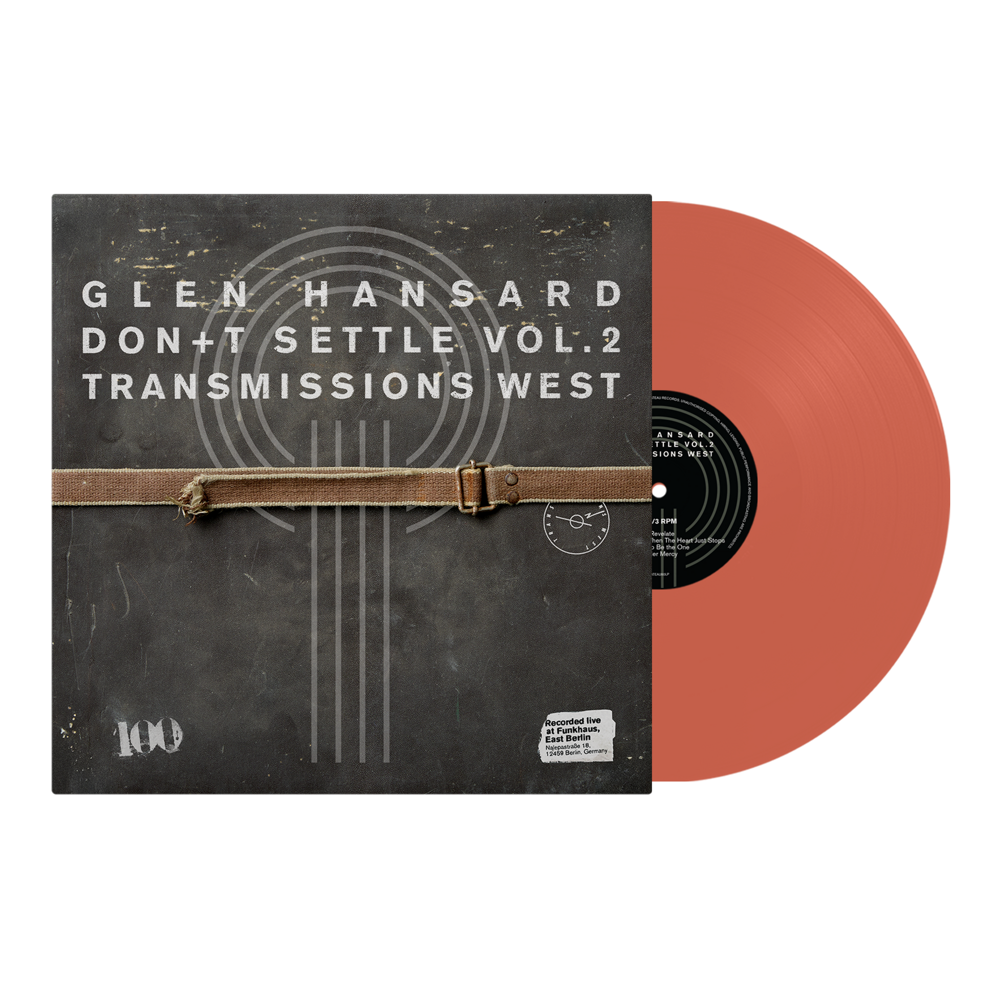 Glen Hansard - (PRESALE 6/26/26) Don't Settle (Vol. 2 - Transmissions West) (ORANGE VINYL) | Mint (M) Mint (M) - ALT/INDIE *NEW/COLOR*