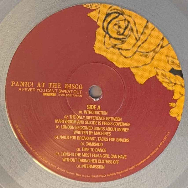 Panic! At The Disco - A Fever You Can't Sweat Out (SILVER VINYL) | Mint (M) Mint (M) - ALT/INDIE *NEW/COLOR*