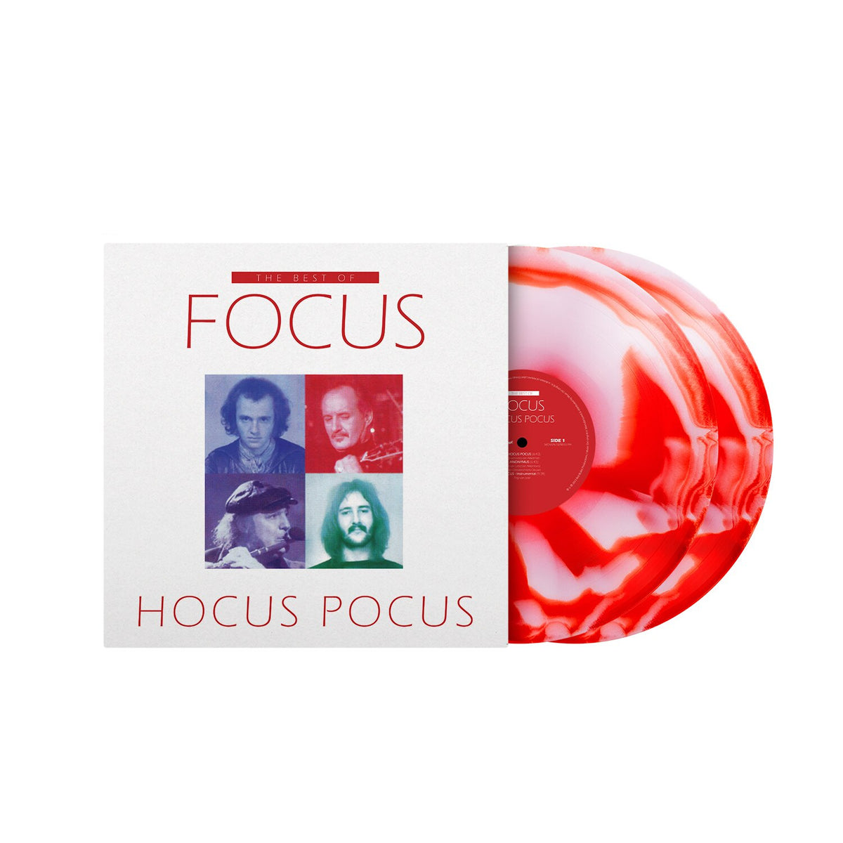 FOCUS - (PRESALE 10/16/26) Best Of Focus Hocus Pocus (MOV RED & WHITE SWIRLED VINYL 2xLP) | NEW - ALT/INDIE *NEW/COLOR*