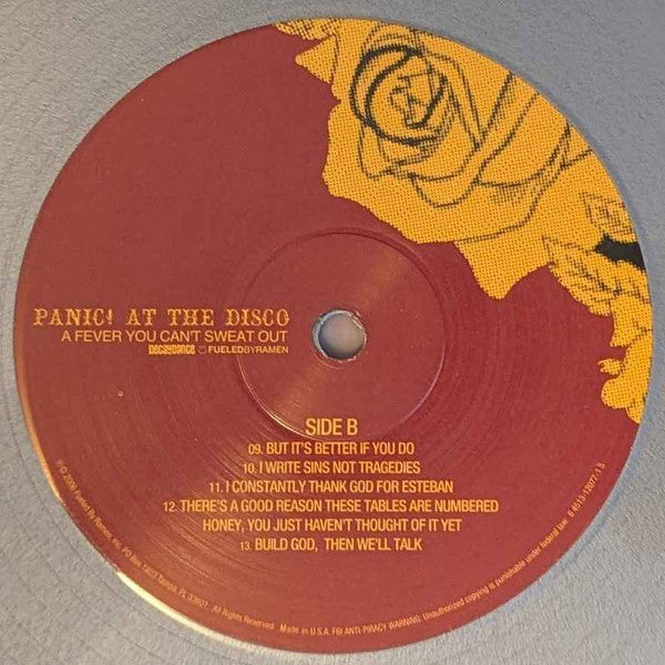 Panic! At The Disco - A Fever You Can't Sweat Out (SILVER VINYL) | Mint (M) Mint (M) - ALT/INDIE *NEW/COLOR*