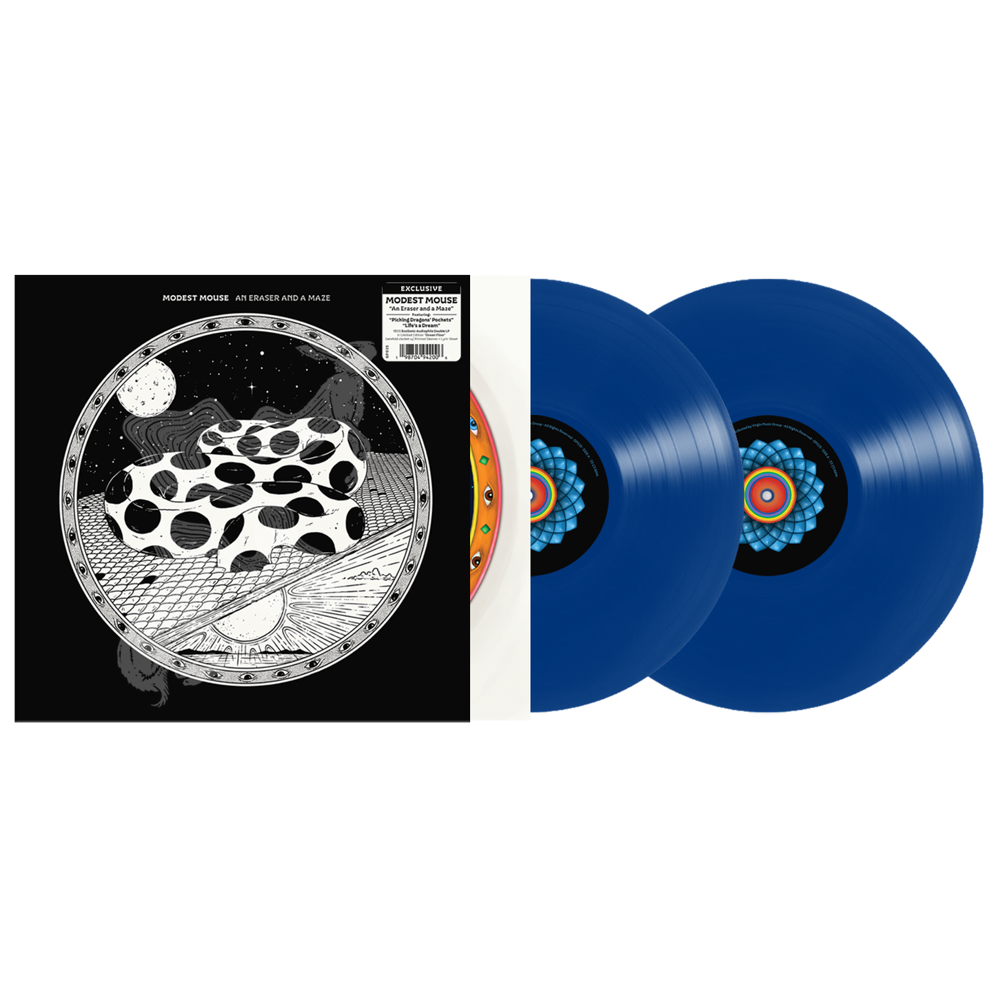 (PRESALE 6/5/26) An Eraser And A Maze (ECOSONIC LYRIC SHEET OCEAN FLOOR 2xVINYL) | Mint (M) Mint (M) - ALT/INDIE *NEW/COLOR*