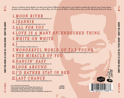 Danny Williams - (PRESALE 8/21/26) Moon River: The Best of Danny Williams (MOD CD PRESTIGE ELITE LLC 2026) | NEW - ALT/INDIE *NEW*