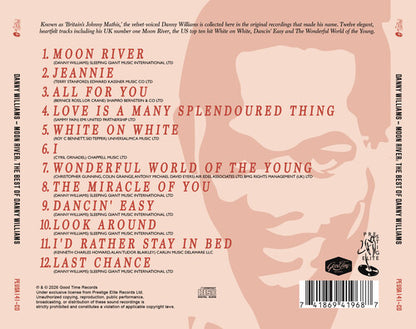 Danny Williams - (PRESALE 8/21/26) Moon River: The Best of Danny Williams (MOD CD PRESTIGE ELITE LLC 2026) | NEW - ALT/INDIE *NEW*
