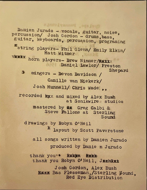 Damien Jurado - Sometimes You Hurt The Ones You Hate. (VINYL) | Mint (M) Mint (M) - FOLK *SEALED*