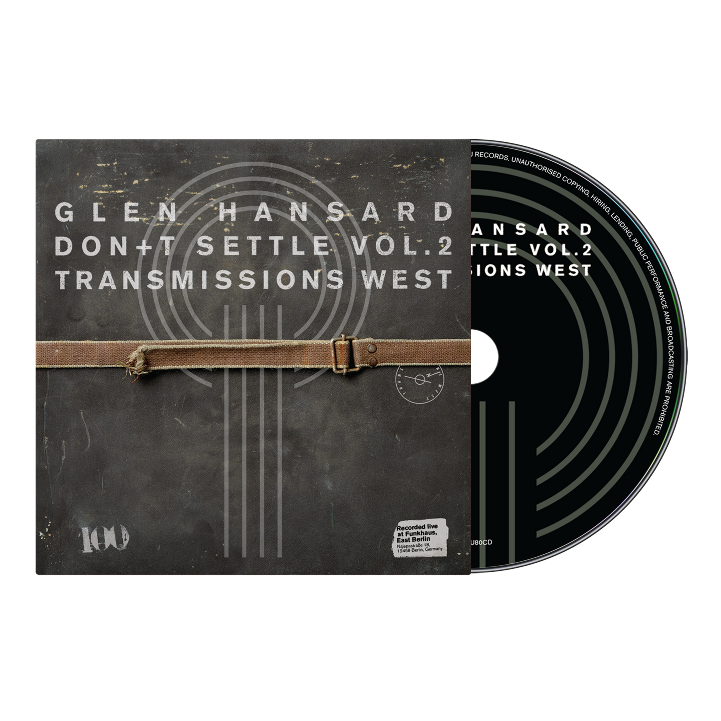 Glen Hansard - (PRESALE 6/26/26) Don't Settle (Vol. 2 - Transmissions West) (CD) | Mint (M) Mint (M) - ALT/INDIE *NEW*