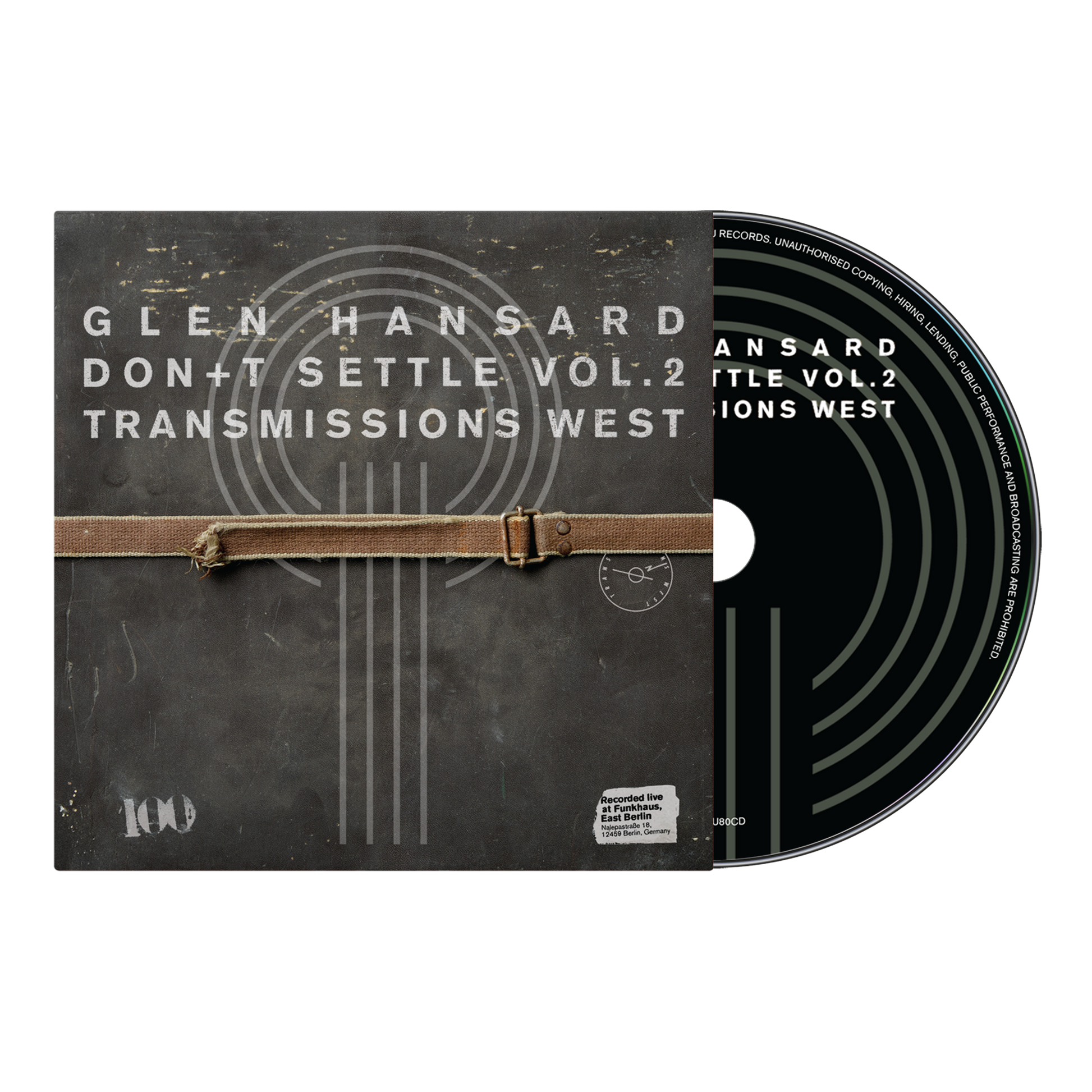 Glen Hansard - (PRESALE 6/26/26) Don't Settle (Vol. 2 - Transmissions West) (CD) | Mint (M) Mint (M) - ALT/INDIE *NEW*